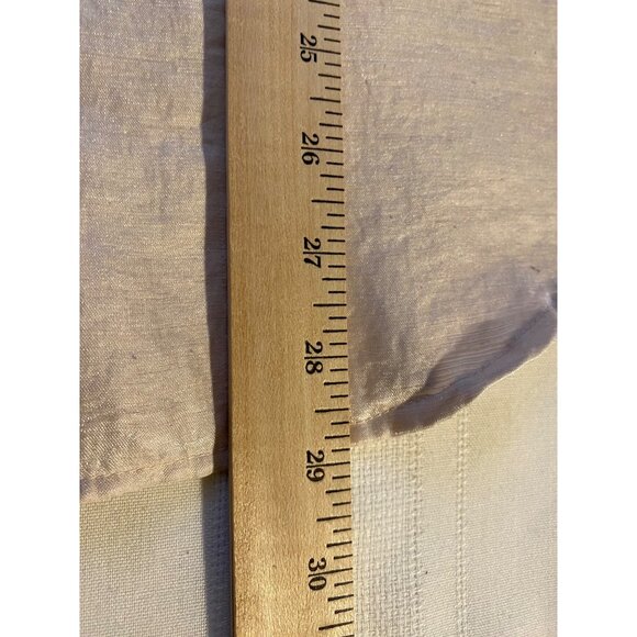 Coldwater Creek Women XL Beige Button-Down Shirt Shimmer Long Sleeve Shacket - Picture 8 of 14